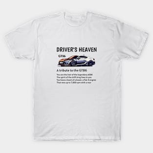 Driver's Heaven : Hachiroku GT T-Shirt